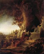 REMBRANDT Harmenszoon van Rijn The Risen Christ Appearing to Mary Magdalene oil on canvas